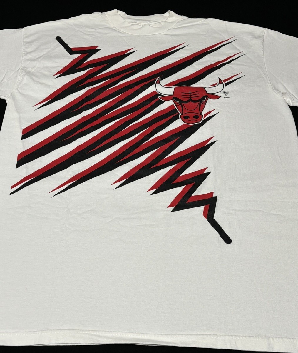 Vintage 90s Chicago Bulls Starter Shockwave T Shirt Men's Size XL