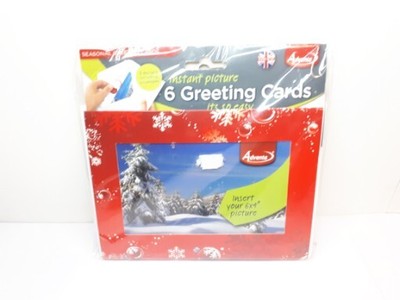 Adventa Sofortbild 6 Grußkarten - Weihnachten Bilderrahmen Karten Umschläge