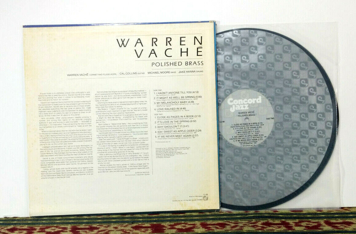 Warren Vaché – Polished Brass - LP 1979, Bebop, Cool Jazz Warren Vaché – Polished Brass - LP 1979, Bebop, Cool Jazz