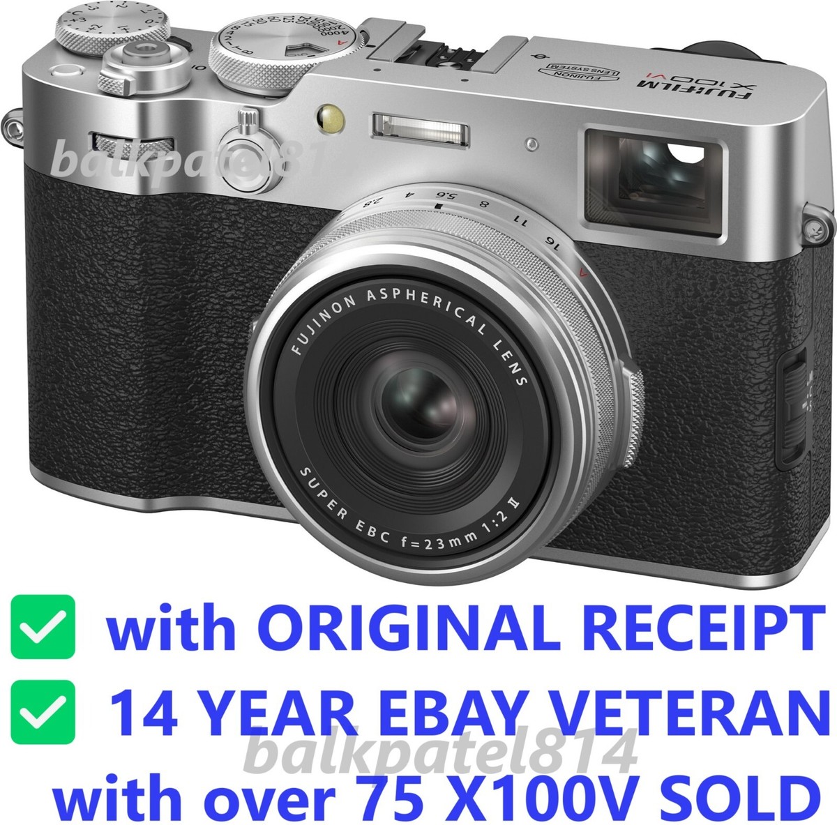 Fujifilm X100VI Camera SILVER - MADE IN JAPAN ✓ TRUSTED SELLER | eBay