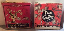 CASTLE FILMS 16mm Movies / Cartoons - Lot of 2 - Boy Meets Dog  Big Bad Wolf