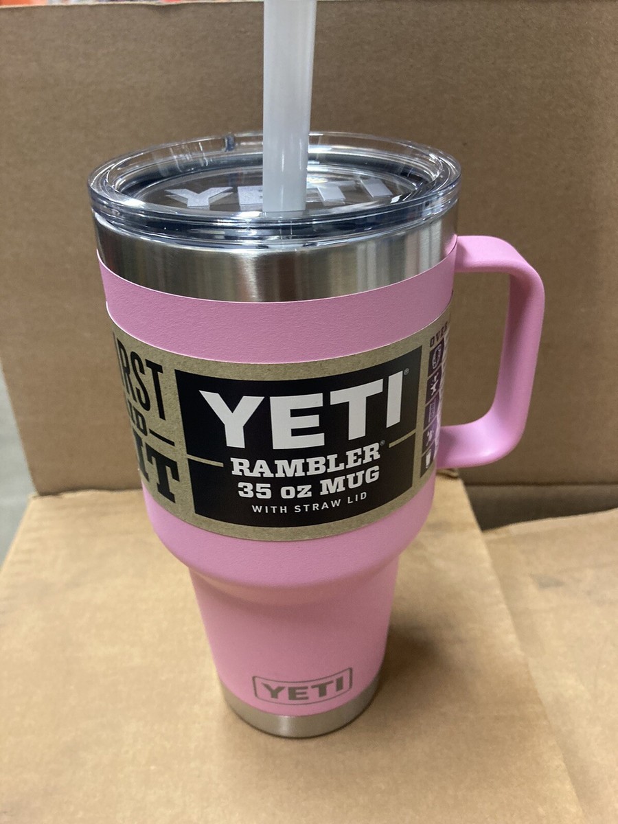 Yeti 35oz Pink Power Straw Rambler Limited Edition | eBay