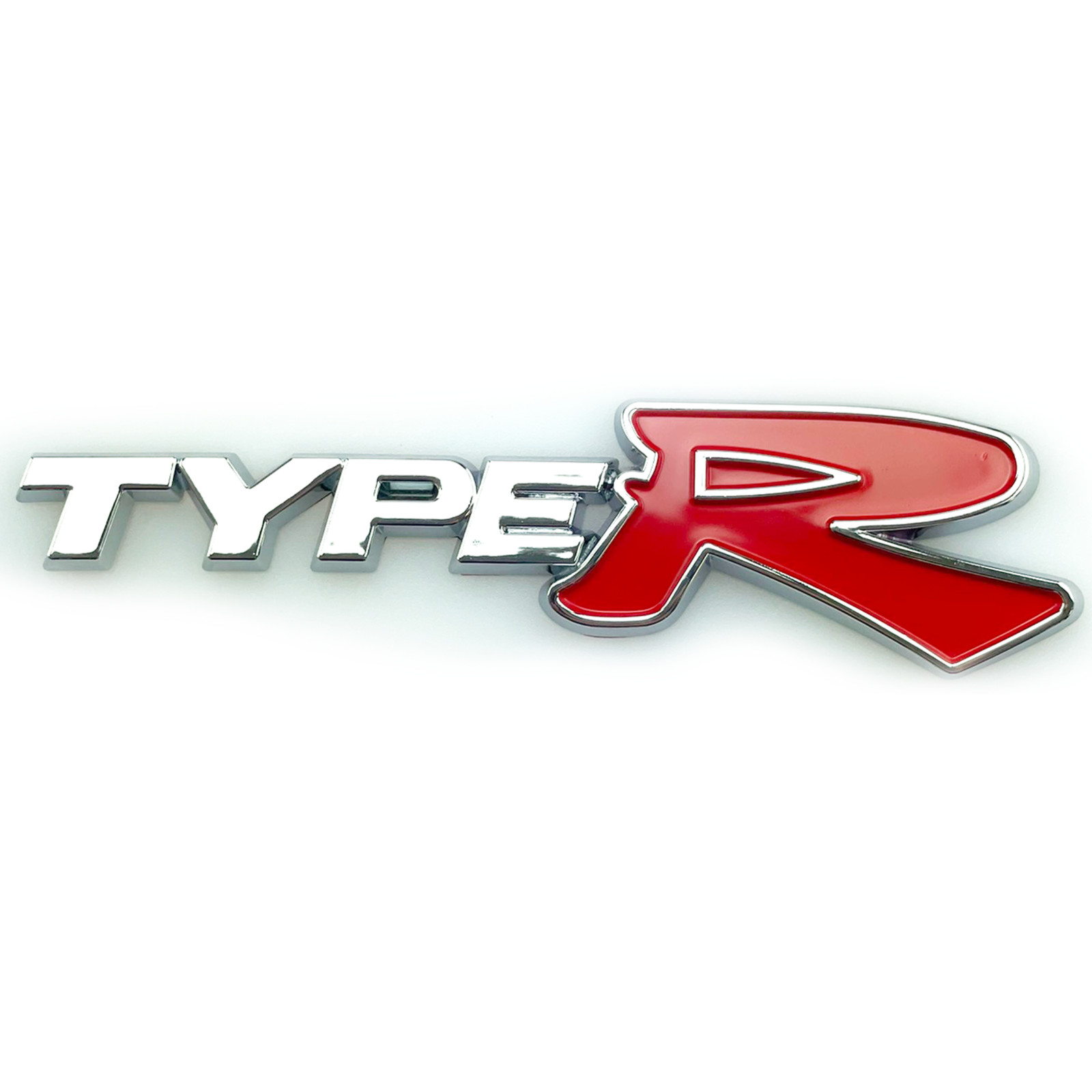 Simply Auto Self Adhesive Type R Chrome Badge Decals Emblems Body Exterior Style