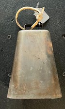 Vintage Copper Cowbell with Internal Rattler 6 3/4"