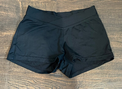 Girls Bloch Black Dance Gymnastics Yoga Activewear Sports Bike Shorts S Small