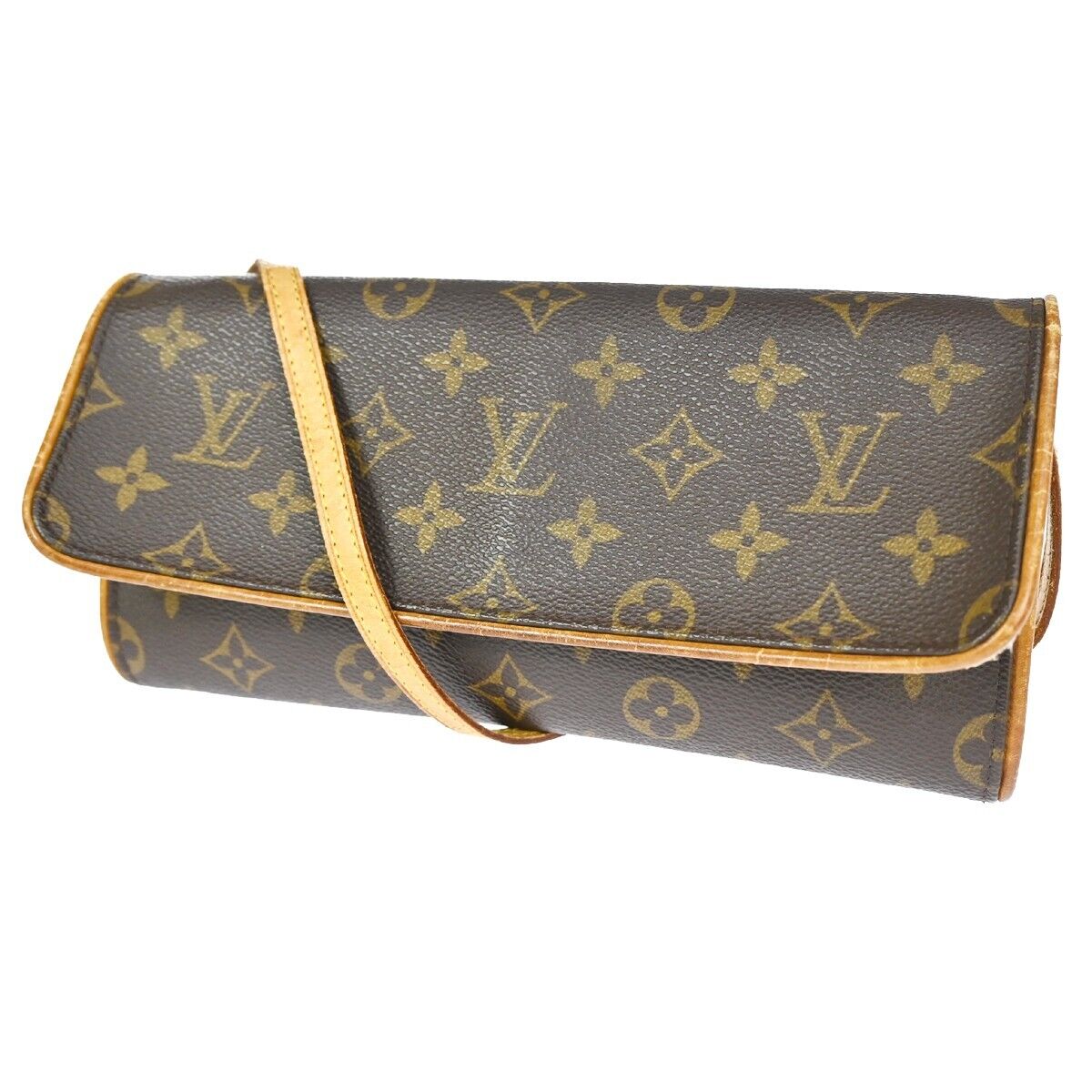 LOUIS VUITTON Pochette Twin GM 2Way Shoulder Bag Monogram Brown M51852  36HB303