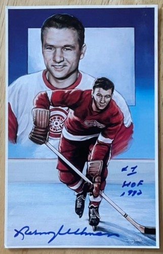 NORM ULLMAN, 100% AUTHENTIC AUTOGRAPHED PHOTO, NHL LEGEND & HALL OF FAMER, WOW !