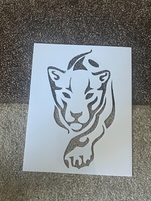 Jaguar stencil paint/trace/drawing Size 8x10 reusable All sizes face painting