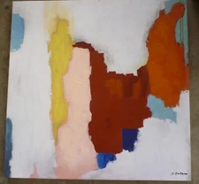 STEPHANE FONTAINE ABSTRACTION Oil Print MODERNISM CANADIAN Ontario CANADA MODERN