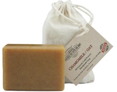 Chamomile Oat, all natural handmade soap, Cold process, Large 5.5-6 oz  