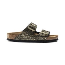 Birkenstock Arizona Sandali Donna 1019372 Shiny Python Black