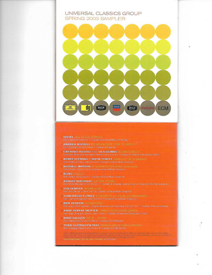 Various Artists- Universal Classics Group 2003 13-cut Sampler CD w/PS