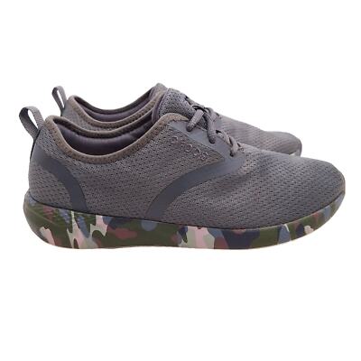 Crocs Literide Lace Camo Sneakers Charcoal/Stucco Women's