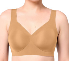 Evelyn  Bobbie Evelyn Seamless Wirefree Bra Small Mica A677303