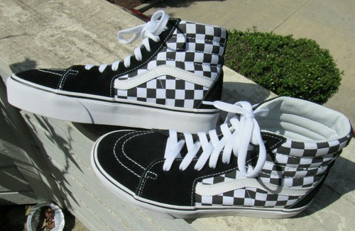 vans platform checkerboard high