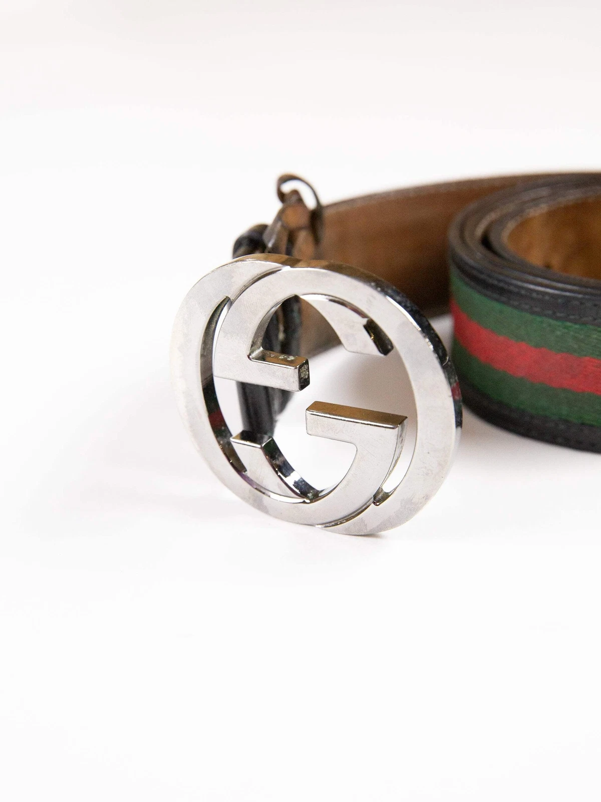 Gucci Ceinture Homme Classique Rayée GG Multicolore