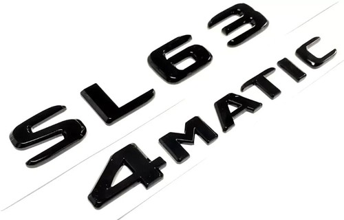 2-Pack Black ML63 AMG Rear Trunk Emblem Badge Set For Mercedes – Adhesive Mount, Universal Fit, Direct Replacement