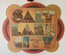 Original Vintage 1978 Salt Lake City Iron On Transfer