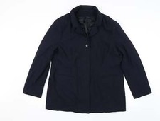 Canada Womens Blue Overcoat Jacket Size 18
