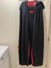 Women  s Vampire Halloween Costume-Dress  Cape Size 4