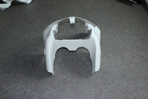 Unpainted White Front Upper Cowl Nose Fairing For Kawasaki Ninja ZX6R 2000-2002 - Picture 5 of 10