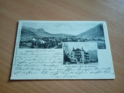 Greetings from Garmisch Partenkirchen Coffee Pension Hotel Neu Werdenfels