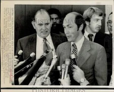 1973 Press Photo David Young pleads innocent to burglary charges, California