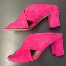 Stuart Weitzman Shoes Size 7 M Pink Suede Mule