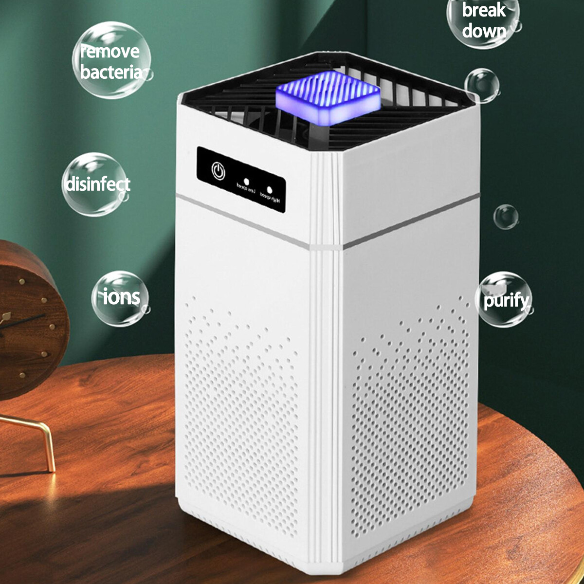 Smart Negative Air Purifier Odor Smoke Negative Ion Generator Filter Air Cleaner