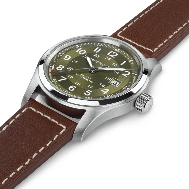New Hamilton Khaki Field Auto 42MM Green Dial Men's Watch