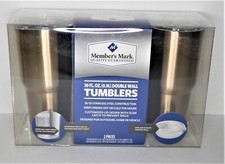 NEW 2 Member's Mark Double Wall Stainless Steel Insulated Tumblers 30 oz Gold