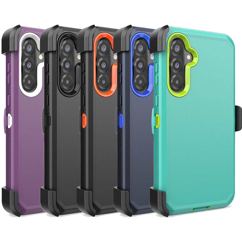 Samsung Galaxy A36 5G Case with Belt Clip - Otterbox Compatible & Tempered Glass Protection