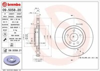Bremsscheiben 2X Beschichtet Brembo Coated Disc Line 09.5058.21
