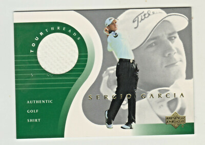 2001 Upper Deck GOLF TOUR THREADS SHIRT RELIC #TT-SG SERGIO GARCIA PGA