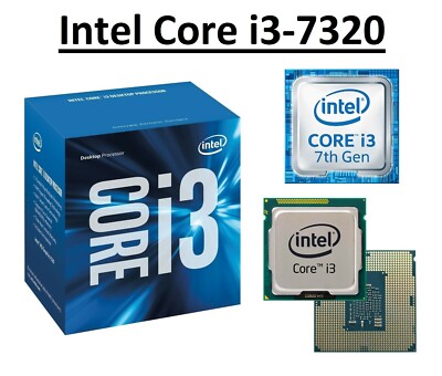 Intel Core i3-7320 SR358 Dual Core Prozessor 4,1 GHz, Sockel LGA1151, 51W CPU