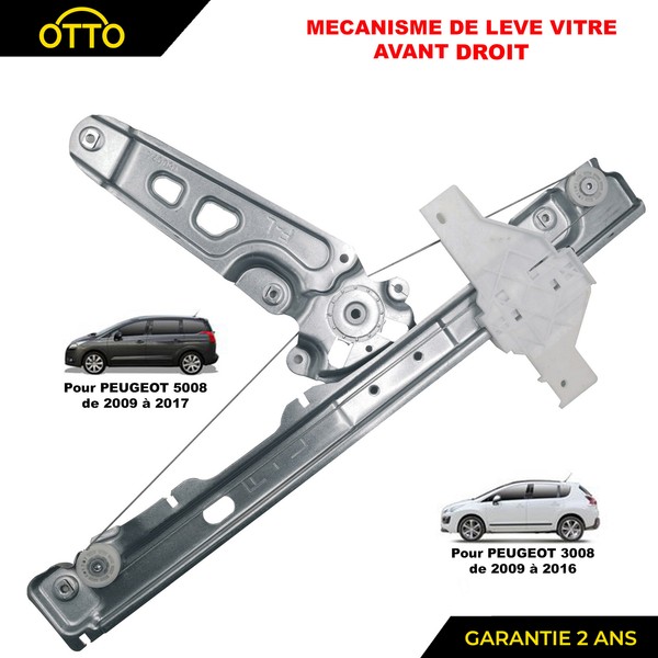 Vordere Rechte Fensterheber FüR Peugeot 3008 Und 5008 I - 9222FF 9682808880-image