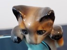 KLIBAN RED BOWTIE CAT MUG AND SIAMESE CAT MADE TO HANG ON RIM OF A BOWL — photo 7