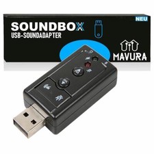 Soundbox USB Sound Card External Sound Adapter 7.1 Surround 3D Effect Laptop PC