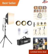 Versatile PET Softbox Lighting Kit - 85W LED Bulbs, Wide Illumination Range