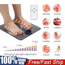 Portable Foot Massager Pad 19 Level Blood Circulation Electric Muscle Stimulator