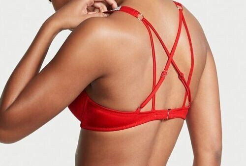 Victoria's Secret Push-Up-Bade-BH-Oberteil Glanz Träger Bombshell Add-2-Cups 38 DD - Bild 5 von 5