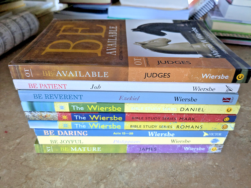 Warren Wiersbe Commentary & "Be" Series Lot of 9 Softcovers