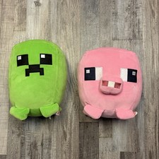 Minecraft Stuffed Animals Stuffies Plushies Pink Pig Green Cuutopia Creeper