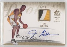 2007-08 SP Authentic Rookie Authentics /299 Jeff Green #155 Patch Auto i4v