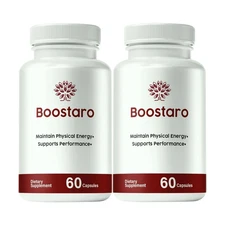 2-Pack Boostaro Capsules, Boostaro Male Pills, Boostaro Supplement -120 Capsules