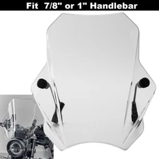 For Yamaha V Star 650 950 1100 7/8'' 1'' Handlebar Clear Windshield Windscreen