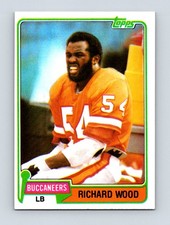 1981 Topps #181 Richard Wood Tampa Bay Buccaneers Rookie