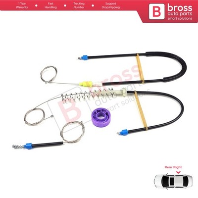 Window Regulator Repair Kit Rear Right for VW Phaeton 3D MK1 2002-2016 LWB Long