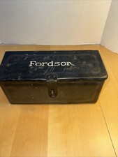 Vintage Fordson Tractor Tool Box Original Embossed Utility