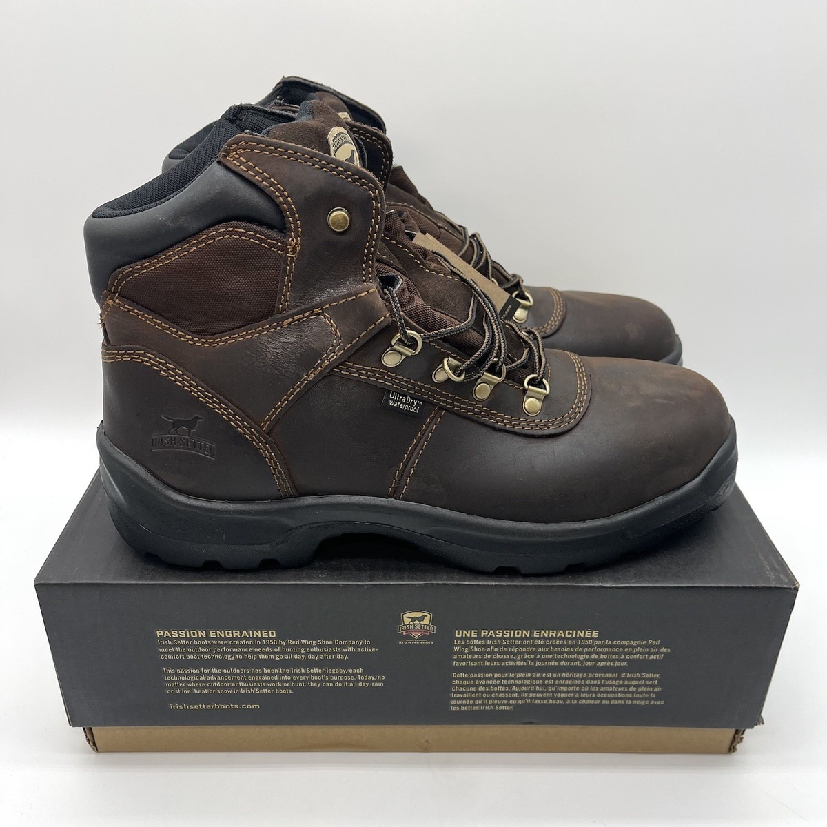 Irish Setter Ely Boots Mens Sz 12 D Steel Toe Work Boot  display picture 2